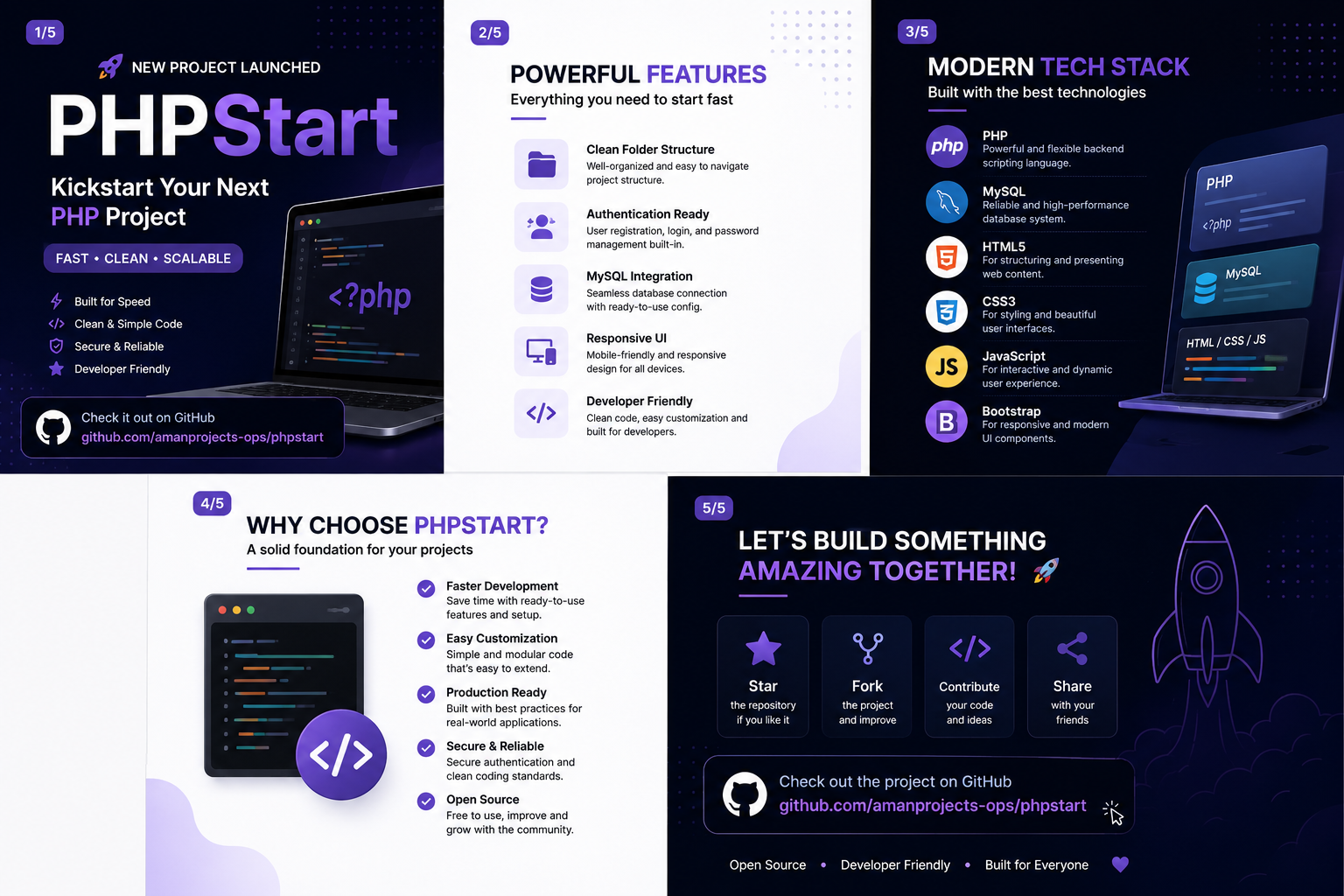 PHPStart - PHP Projects Installer